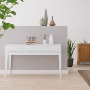 Simpli Home Harper Console Sofa Table, White