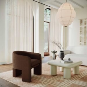 TOV Furniture Memphis Coffee Table, Cream