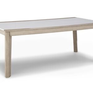 Wendora Dining Table, Bisque/White, Wood
