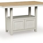 Westlinport Counter Height Dining Table, Antique White/Natural, Wood