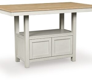 Westlinport Counter Height Dining Table, Antique White/Natural, Wood