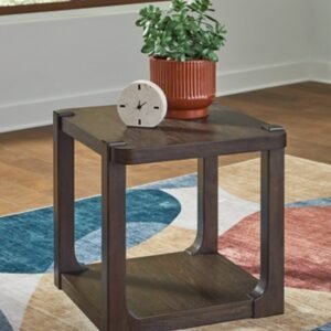 Breckington End Table, Dark Brown