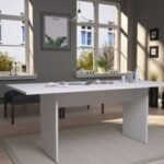 Manhattan Comfort Nomad Dining Table, White