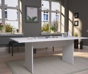 Manhattan Comfort Nomad Dining Table, White
