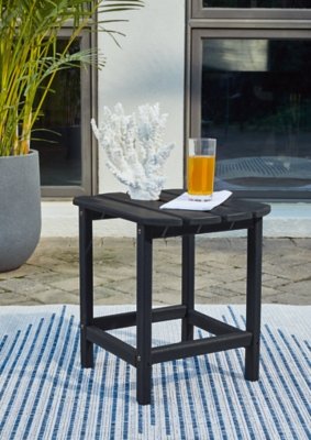 Sundown Treasure Outdoor End Table, Black