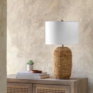 Surya Beke Table Lamp, Beige