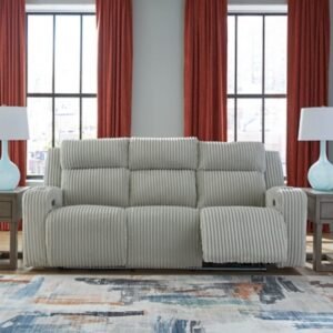 TwinBrooke Dual Power Reclining Sofa, Alloy