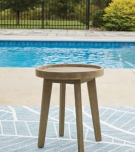 Bradstreet Bay Outdoor End Table, Beige
