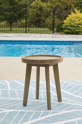 Bradstreet Bay Outdoor End Table, Beige