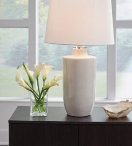 Cylener Table Lamp, Off White