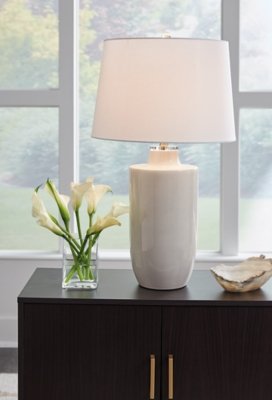 Cylener Table Lamp, Off White