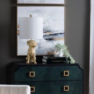 Evolution Boxer Dog Table Lamp, Gold