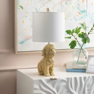 Evolution Doodle Dog Table Lamp, Gold