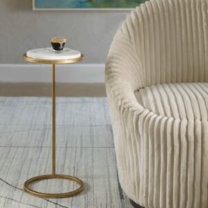 Exalted Living Accent Table, White
