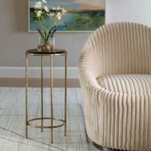 Exalted Living Antique Accent Table, Black