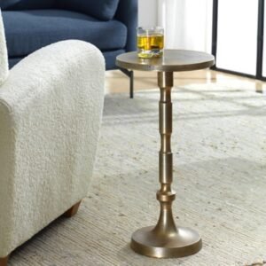 Exalted Living Traditional Accent Table, Brown