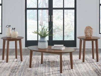 Gordonay Table (Set of 3), Brown
