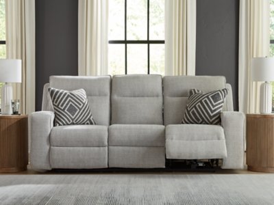 Jasperson Next-Gen Nuvella™ Performance Fabric Dual Power Reclining Sofa, Stone