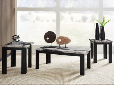 Jazmore Table (Set of 3), Dark Brown