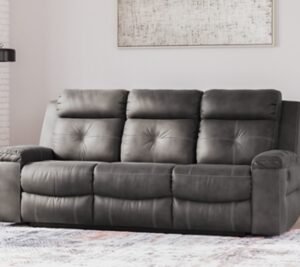 Jesolo Manual Reclining Sofa, Dark Gray