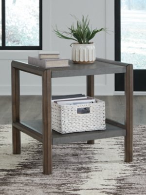 Kallenny End Table, Brown/Gray