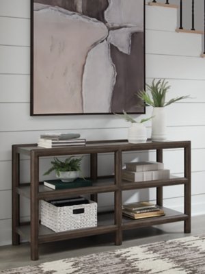 Kallenny Sofa Table, Brown/Gray