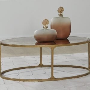 Korajane Coffee Table, Antique Gold