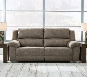 Laresview Manual Reclining Sofa, Fossil