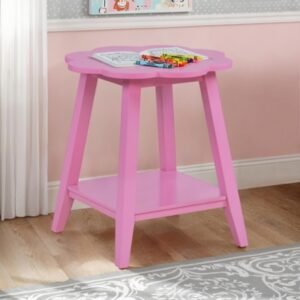 Linon Macey Side Table, Pink