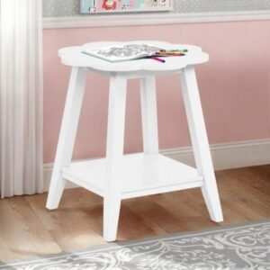 Linon Macey Side Table, White
