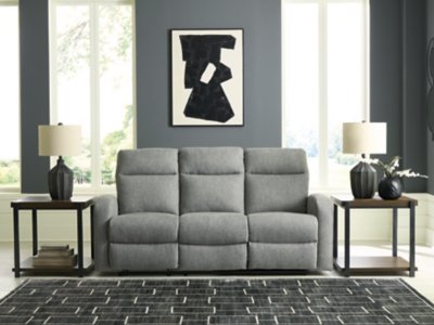 Moreau Place Manual Reclining Sofa, Sterling