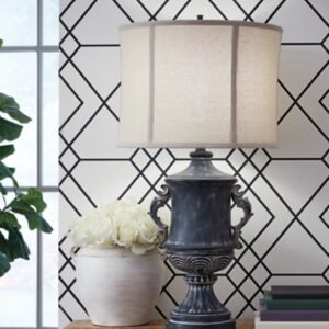 Morvanford Table Lamp, Antique Black