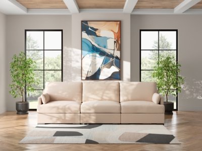Regality 3-Piece Next-Gen Nuvella™ Performance Fabric Modular Sofa, Twill