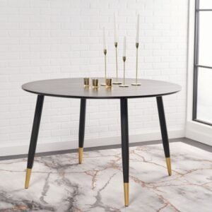 Safavieh Kamala Dining Table, Black/Gold
