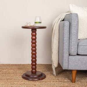 Storied Home Side Table, Dark Chestnut