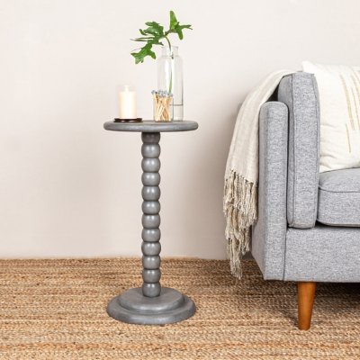 Storied Home Side Table, Dove Gray