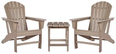Sundown Treasure 2 Outdoor Chairs with End Table, Driftwood