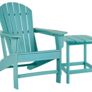 Sundown Treasure Outdoor Chair with End Table, Turquoise