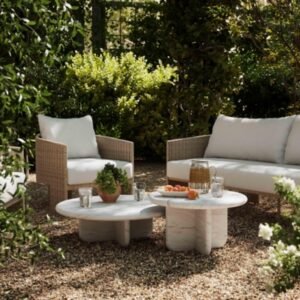 TOV Furniture Juju Nesting Coffee Table, White