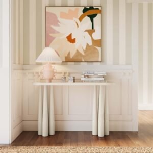 TOV Furniture Titan Console Table, Cream