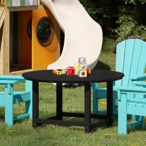 Westin Furniture Laguna Outdoor Round Dining Table, Black