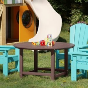 Westin Furniture Laguna Outdoor Round Dining Table, Dark Brown