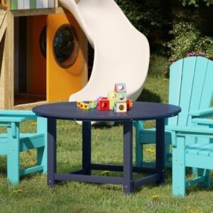 Westin Furniture Laguna Outdoor Round Dining Table, Navy Blue