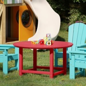 Westin Furniture Laguna Outdoor Round Dining Table, Red
