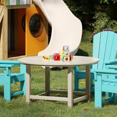 Westin Furniture Laguna Outdoor Round Dining Table, Sand