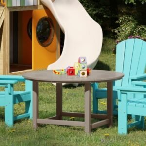 Westin Furniture Laguna Outdoor Round Dining Table, Weathered Wood