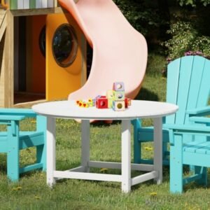 Westin Furniture Laguna Outdoor Round Dining Table, White