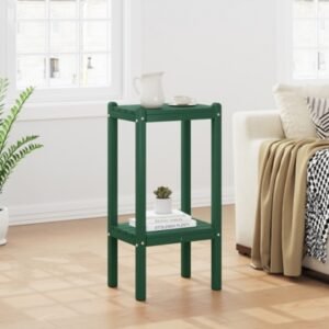 Westin Furniture Otto Outdoor Two Shelf Side Table, Dark Green
