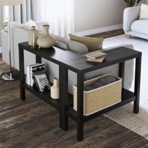 Ameriwood Home Ira Accent Tables Set, Black Oak