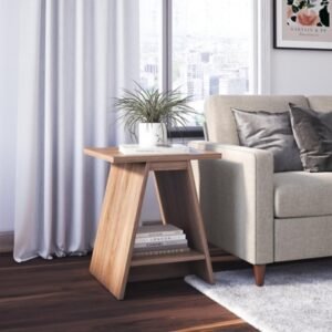 Ameriwood Home Orson End Tables (Set of 2), Danish Walnut